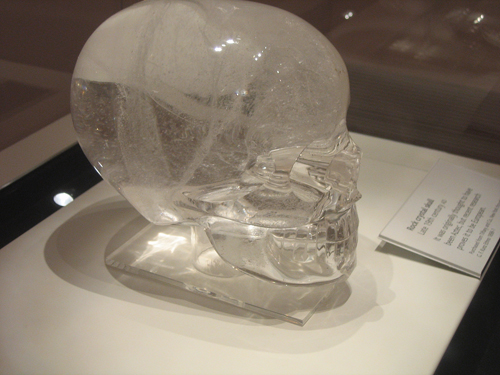 Хрустальный череп из Британского музея. 